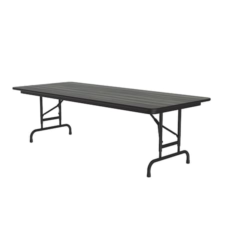 Correll CFA Adjustable HPL Folding Tables 30x96 New England Driftwood CFA3096PX-52